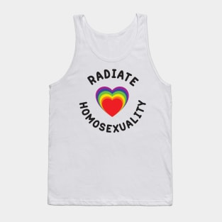 Radiate Homosexuality | Black Text Edition Tank Top